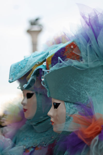 Beautiful masks during Venetian Carnival