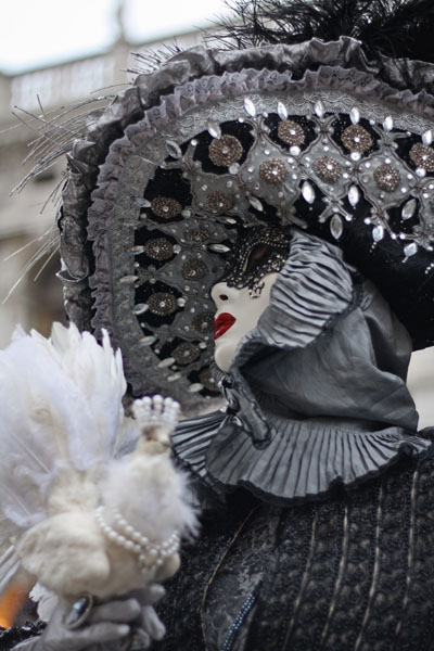 Beautiful masks during Venetian Carnival