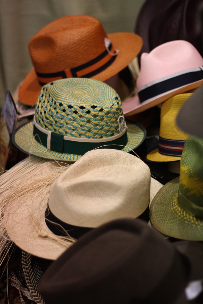 Hats in Giuliana Longo's atelier in Venice