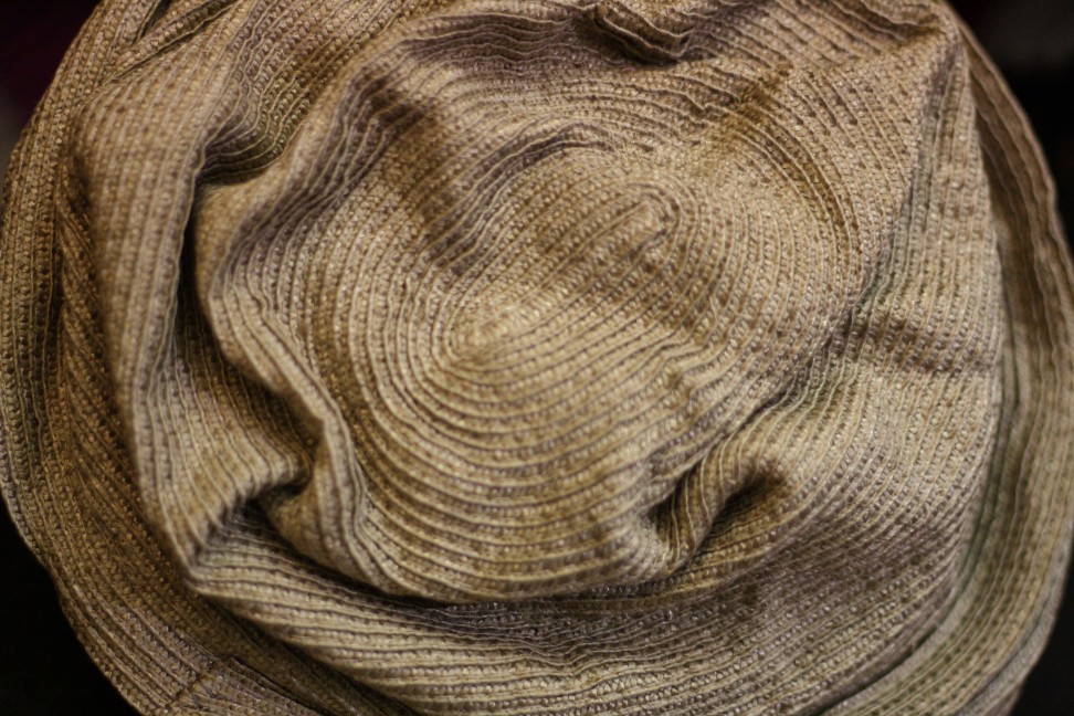 Stropicciato hat in Giuliana Longo's atelier in Venice