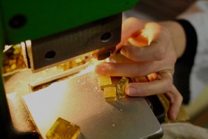 mosaics glass and gold tiles