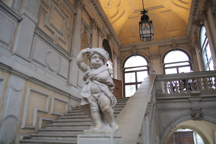 Staircase to the Ballroom in Ca' Rezzonico, Venice