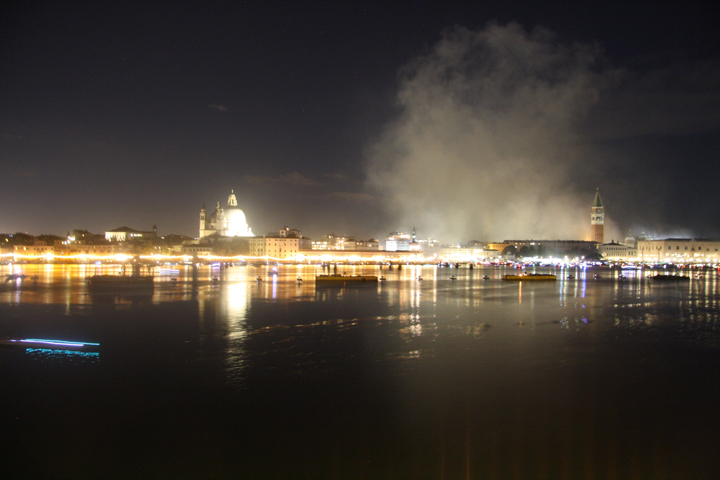 Venice, Redentore and smoke after fireworks