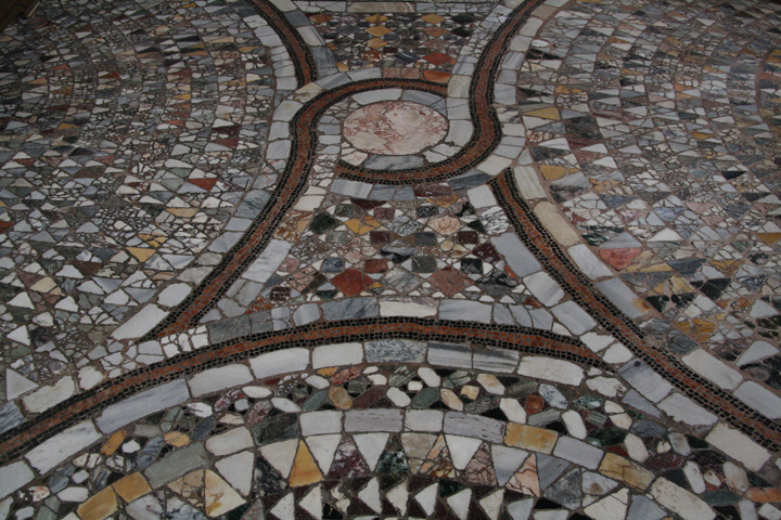 The church of Santa Maria e Donato on the island of Murano, detail of the marble floor