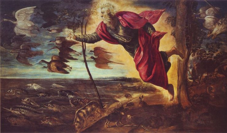 Jacopo Tintoretto, The creation, Accademia Gallery in Venice