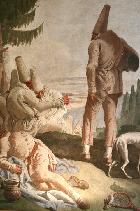 Giandomenico Tiepolo, The departure of Punchinello, Ca' Rezzonico, Venice, ca. 1793