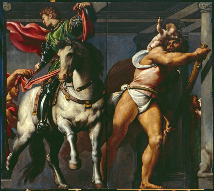 Giovanni Antonio de’ Sacchis detto Da Pordenone, San Martino e San Cristoforo, 1527- 1528 circa Venezia, Scuola Grande di San Rocco