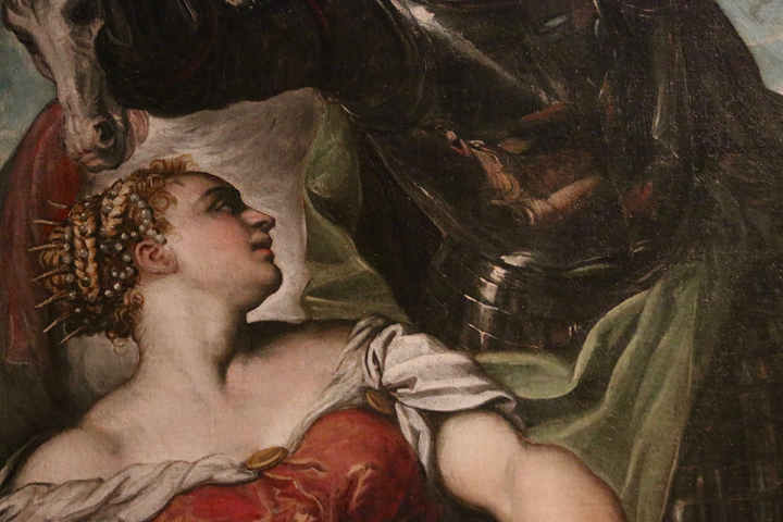 Jacopo Tintoretto, St George, St Louis and the princess, 1552 Gallerie dell’Accademia, Venice, detail