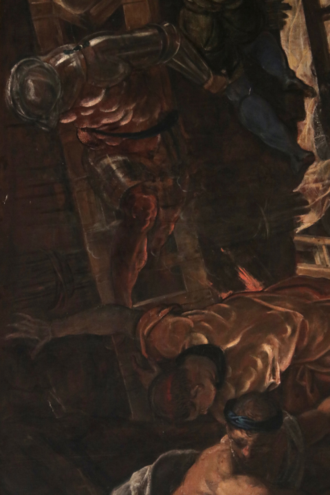 Jacopo Tintoretto, The Battle of Zara, Doge's palace, Venice, detail