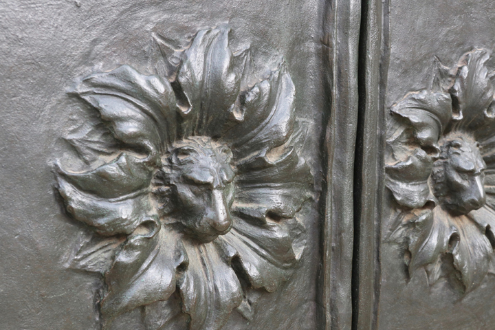 St. George's Anglican Church in Venice, detail of bronze doors