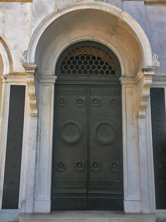 St. George's Anglican Church in Venice, its bronze doors
