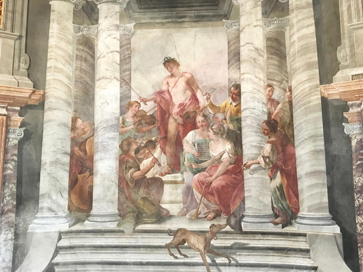 Fresco by Jacopo Guarana for the Hall of Music, Church of Derelitti, Venice, 1776