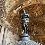 The baptistery in St Mark’s Basilica in Venice